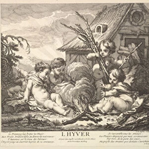 Winter, 1735-86. Creator: Claude Augustin Duflos le Jeune