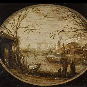 Winter Landscape, c.1620-c.1630. Creator: Jan van de Velde II
