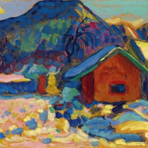 Winter study with mountain, 1908