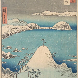 Winter View of Shimasaku in the Province of Iki, 1856. 1856. Creator: Ando Hiroshige
