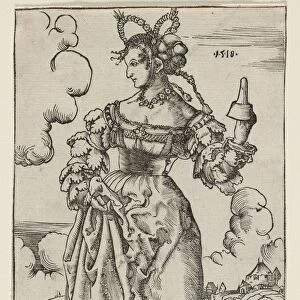 The Wise and Foolish Virgins: The Fifth Foolish Virgin, 1518. Creator: Nikolaus Manuel Deutsch