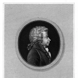 Wolfgang Amadeus Mozart, 18th century Austrian composer, 1837