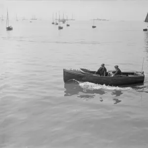 Wolseley motor launch under way, 1914. Creator: Kirk & Sons of Cowes