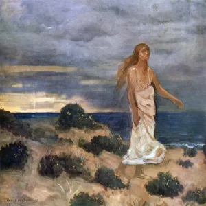 Woman on the Beach, 1887. Artist: Pierre Puvis de Chavannes