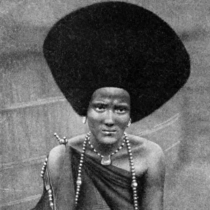 A woman of the Beja Nile or Baggara people, Ethiopia, Africa, 1922