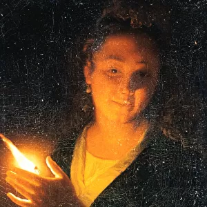 Woman with Candle, late 1660s. Artist: Godfried Schalcken