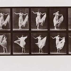 Woman dancing, Plate 107 from Animal Locomotion, 1887 (photograph)