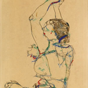 Woman with Raised Arms, 1914. Creator: Schiele, Egon (1890-1918)