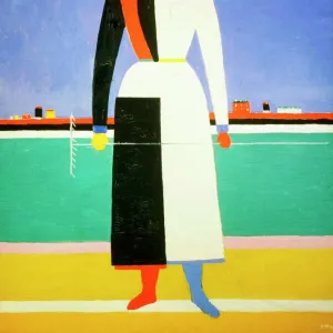 Woman with a Rake, 1928-1932. Artist: Kazimir Malevich