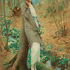 Woman in a Spring landscape, 1924