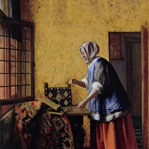 Woman Weighing Gold, ca 1662