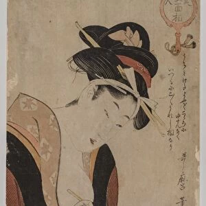 Woman Writing, 1753-1806. Creator: Kitagawa Utamaro (Japanese, 1753?-1806)