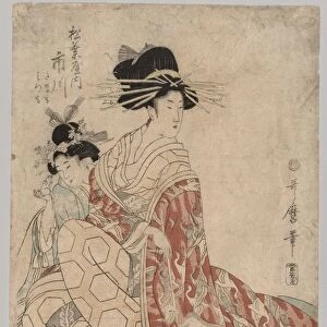 Woman of the Yoshiwara with Girl, 1753-1806. Creator: Kitagawa Utamaro (Japanese, 1753?-1806)