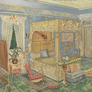 Womans Bedroom, 1935 / 1942. Creator: Perkins Harnly