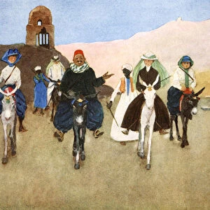 Should Women Ride Astride?, 1908. Artist: Lance Thackeray