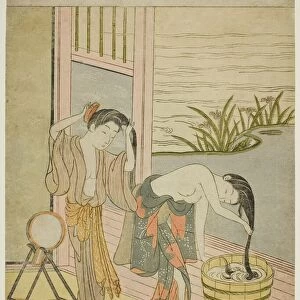 Two Women Washing Their Hair, c. 1767 / 68. Creator: Suzuki Harunobu