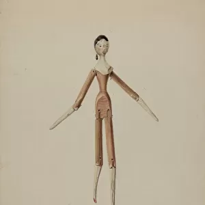 Wooden Doll, c. 1939. Creator: Bertha Semple