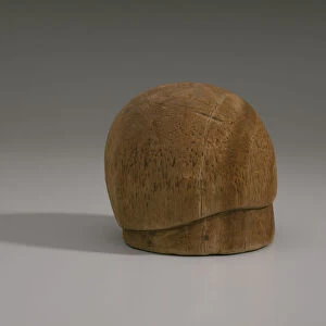 Wooden hat block from Maes Millinery Shop, 1941-1994. Creator: Unknown