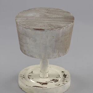 Wooden hat stand from Maes Millinery Shop, 1941-1994. Creator: Unknown