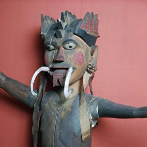 Wooden protective figure from the Nicobar islands