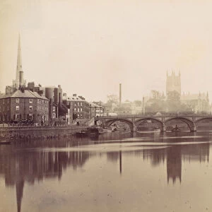 Worcester. From the Severn, 1870s. Creator: Francis Bedford