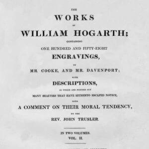 The Works of William Hogarth, Vol II, 1827. Creator: Unknown