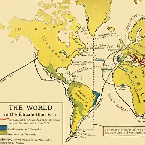 The World in the Elizabethan Era, 1926. Creators: Unknown, Emery Walker Ltd