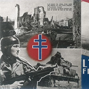 World War 2: Free French propaganda poster c1942-1944