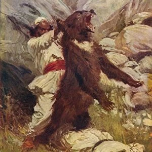 Wrestling with a Bear, c1912