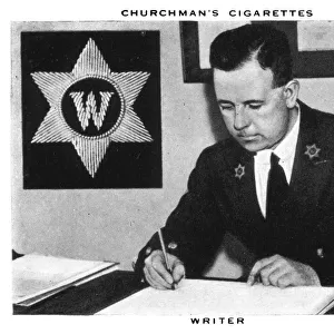 Writer, 1937. Artist: WA & AC Churchman