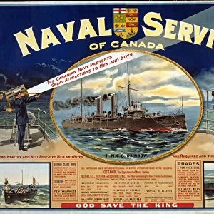 WWI Recruitment Poster for the Naval Service of Canada, 1915