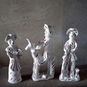 Xiurells made in La Cabaneta, popular figures from the Balearic Islands, which are also whistles