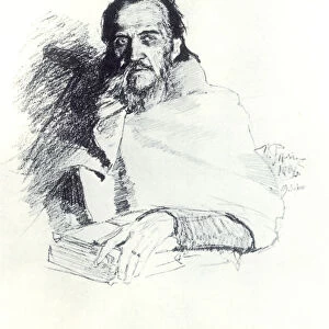Yakov Polonsky, Russian poet, 1896. Artist: Il ya Repin