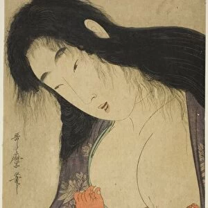 Yamauba Breast Feeding Kintaro, Japan, c. 1801 / 06. Creator: Kitagawa Utamaro