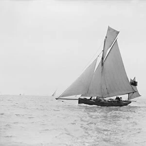 The yawl Lola under sail, 1913. Creator: Kirk & Sons of Cowes