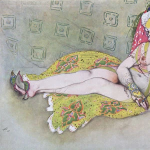 The Yellow Sultans Wife, 1916. Artist: Bakst, Leon (1866-1924)