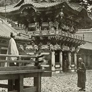 The Yomei Gate at Nikko, 1910. Creator: Herbert Ponting