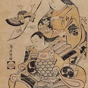 Yoshitsune and Shizuka (Uijin), circa 1704-1711. Creator: Torii Kiyomasu I