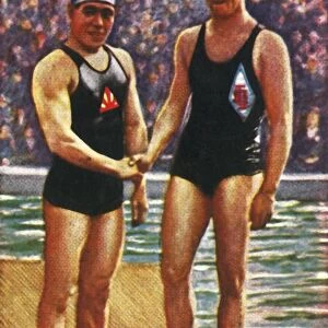 Yoshiyuki Tsuruta and Erich Rademacher, 1928. Creator: Unknown