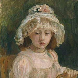 Young Girl with Hat, 1892. Creator: Berthe Morisot