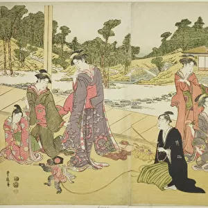 The Young Monkey Showman (Wakashu sarumawashi), n. d. Creator: Utagawa Toyokuni I