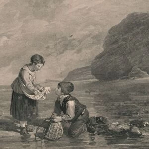 Young Shrimp Catchers, early 19th century. Creator: Joseph Phelps