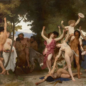 The youth of Bacchus (La jeunesse de Bacchus), 1884. Creator: Bouguereau, William-Adolphe