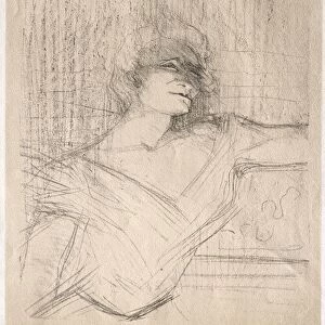 Yvette Guilbert: Dans la glu, 1898. Creator: Henri de Toulouse-Lautrec (French, 1864-1901)