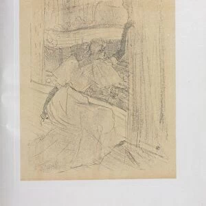 Yvette Guilbert-English Series: Saluant le public, 1898. Creator: Henri de Toulouse-Lautrec