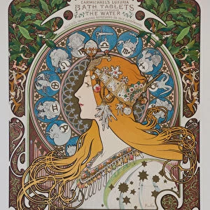 Zodiaque (Zodiac), 1896. Creator: Mucha, Alfons Marie (1860-1939)
