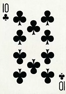 10 of Clubs from a deck of Goodall & Son Ltd. playing cards, c1940