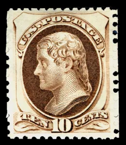 Commissary Prints: 10c Thomas Jefferson special printing single, 1875. Creator