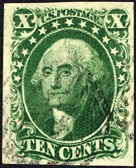 Frank Gallery: 10c Washington single, 1855. Creator: Unknown