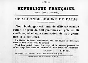 10th Arrondissement Prints: 10th Arrondissement de Paris, from French Political posters of the Paris Commune, May 1871